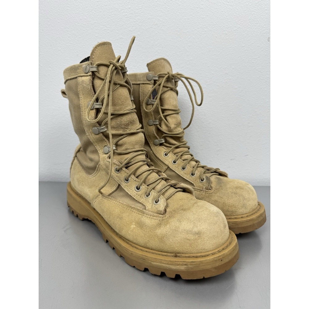 Rocky Combat Boots Mens 8.5 W Desert Tan 790g Goretex Military Tactical Vintage